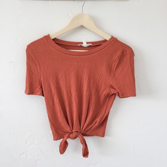 ❗️Two Left ❗️NWT Rust Crop Short Sleeve - Picture 4 of 4